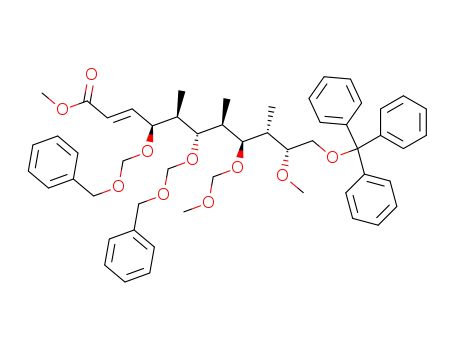 (4S,5R,6R,7R,8S,9S,10R)-4,6-bis-[(benzyloxy)methoxy]-10-methoxy-8-methoxymethoxy-5,7,9-trimethyl-11-trityloxy-undec-2-enoic acid methyl ester