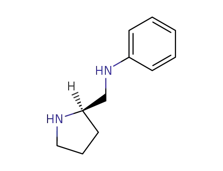Molecular Structure of 68295-45-4 ((R)-(-)-2-(ANILINOMETHYL)PYRROLIDINE)