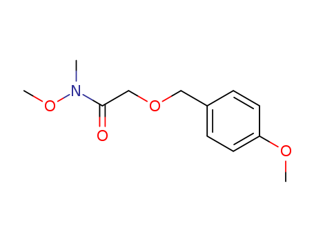 Molecular Structure of 191731-32-5 (Acetamide, N-methoxy-2-[(4-methoxyphenyl)methoxy]-N-methyl-)