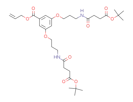 3,5-bis-[3-(3-<i>tert</i>-butoxycarbonyl-propionylamino)-propoxy]-benzoic acid allyl ester