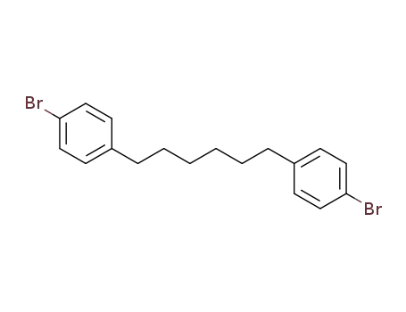 Molecular Structure of 101783-96-4 (Benzene, 1,1'-(1,6-hexanediyl)bis[4-bromo-)