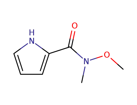 Molecular Structure of 368211-06-7 (1H-Pyrrole-2-carboxamide,N-methoxy-N-methyl-(9CI))