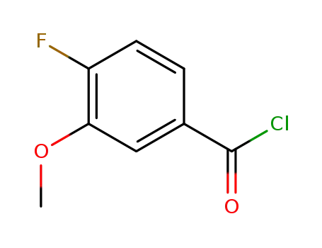 Molecular Structure of 82846-19-3 (4-Fluoro-3-methoxybenzoyl chloride)