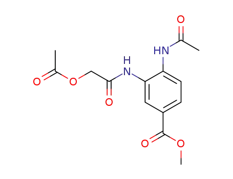 methyl 4-(acetylamino)-3-<(acetoxyacetyl)amino>benzoate