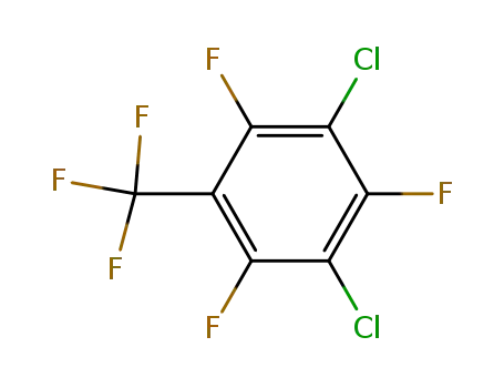 Molecular Structure of 4284-10-0 (3,5-DICHLORO-2,4,6-TRIFLUOROBENZOTRIFLUORIDE)