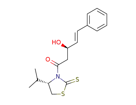 (E,R)-3-hydroxy-1-((S)-4-isopropyl-2-thioxothiazolidin-3-yl)-5-phenylpent-4-en-1-one