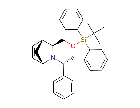 (-)-(1S,3S,4R)-3-[(tert-butyldiphenylsiloxy)methyl]-2-[(1R)-1-phenylethyl]-2-azabicyclo[2.2.1]hept-5-ene