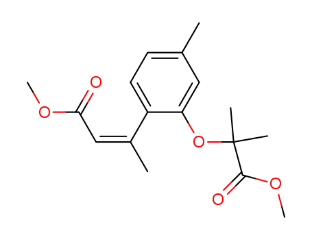 2-Butenoic acid,
3-[2-(2-methoxy-1,1-dimethyl-2-oxoethoxy)-4-methylphenyl]-, methyl
ester, (2Z)-