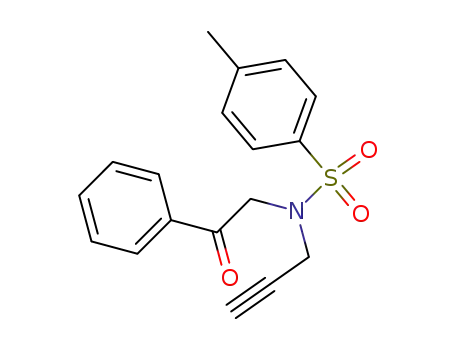 Benzenesulfonamide, 4-methyl-N-(2-oxo-2-phenylethyl)-N-2-propynyl-