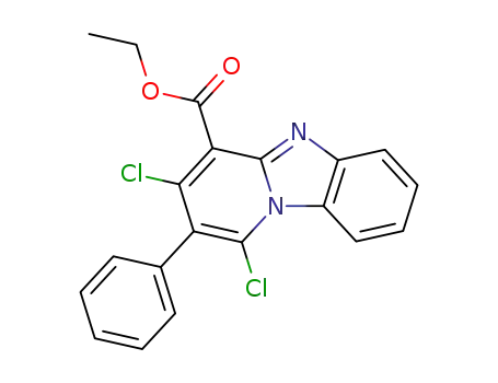 ethyl 1,3-dichloro-2-phenylpyrido[1,2-a]-benzimidazole-4-carboxylate