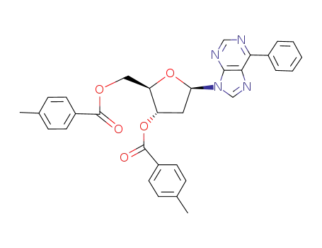 9-[2-deoxy-3,5-di-O-(4-methylbenzoyl)-β-D-erythro-pentofuranosyl]-6-phenylpurine