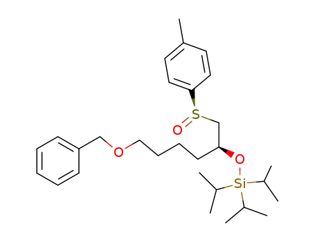 (2S,R<sub>S</sub>)-6-benzyloxy-2-[tris(1-methylethyl)silyl]oxyhexyl p-tolyl sulfoxide