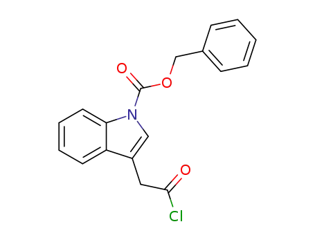 3-Chlorocarbonylmethyl-indole-1-carboxylic acid benzyl ester