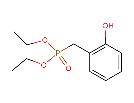 Molecular Structure of 50375-72-9 (Phosphonic acid, [(2-hydroxyphenyl)methyl]-, diethyl ester)
