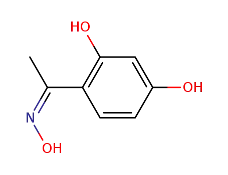 Molecular Structure of 111364-29-5 ((1Z)-1-(2,4-dihydroxyphenyl)ethanone oxime)