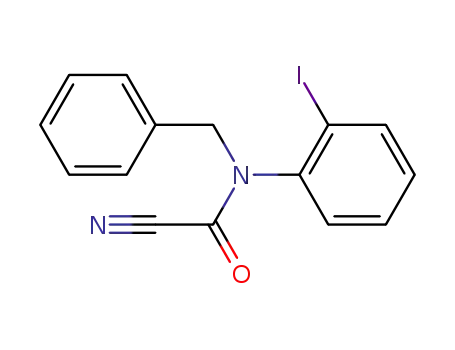 N-benzyl-N-(2-iodophenyl)cyanoformamide