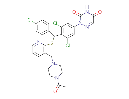 C<sub>28</sub>H<sub>25</sub>Cl<sub>3</sub>N<sub>6</sub>O<sub>3</sub>S