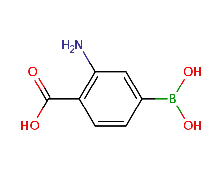 Molecular Structure of 85107-51-3 (2-amino-4-(dihydroxyboranyl)benzoic acid)