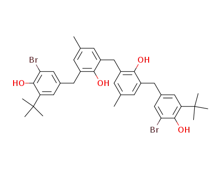 6,6'-bis(3-bromo-4-hydroxy-5-tert-butylbenzyl)-4,4'-dimethyl-2,2'-methanediyldiphenol