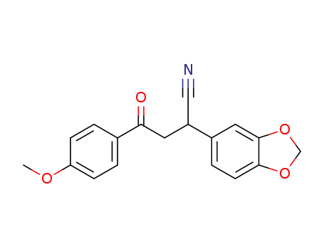 2-(1,3-benzodioxol-5-yl)-1-(4-methoxyphenyl)-4-oxobutyronitrile