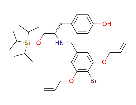 Phenol,
4-[(2S)-2-[[[4-bromo-3,5-bis(2-propenyloxy)phenyl]methyl]amino]-3-[[tris
(1-methylethyl)silyl]oxy]propyl]-