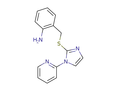Molecular Structure of 117348-34-2 (1-(pyridin-2-yl)-2-(2-aminobenzylthio)imidazole)
