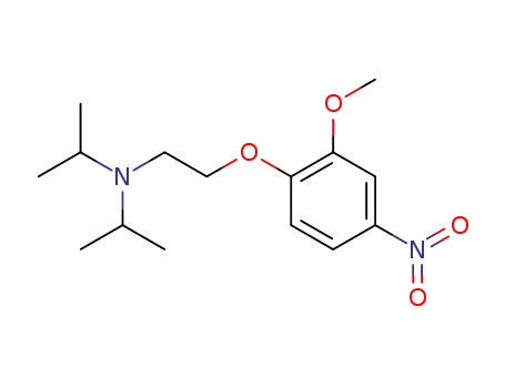 Molecular Structure of 219785-41-8 (N,N-diisopropyl-N-[2-(2-methoxy-4-nitrophenoxy)ethyl]amine)