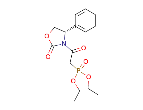 Phosphonic acid, [2-oxo-2-[(4S)-2-oxo-4-phenyl-3-oxazolidinyl]ethyl]-,
diethyl ester