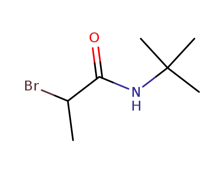 Molecular Structure of 94318-80-6 (2-BROMO-N-TERT-BUTYL-PROPANAMIDE)