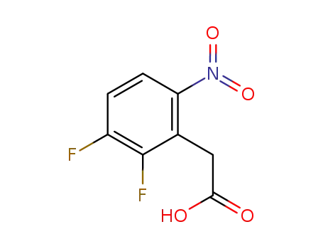 Molecular Structure of 141428-47-9 (2-(2,3-Difluoro-6-nitrophenyl)acetic acid)