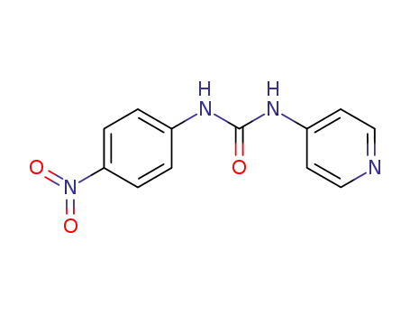 Molecular Structure of 13252-30-7 (1-[(4-Nitrophenyl)]-3-(pyridin-4-yl)urea)