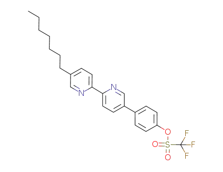 Molecular Structure of 943301-79-9 (5-heptyl-5'-[4-(trifluoromethylsulfonyl)phenyl]-2,2'-bipyridine)