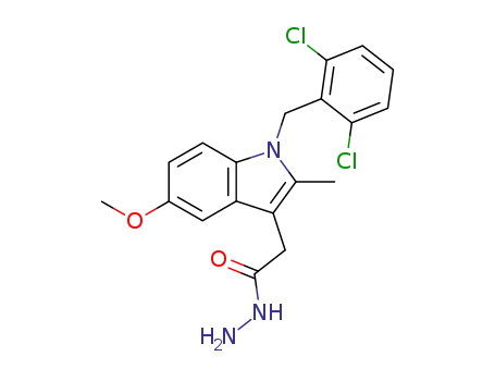 1-(2,6-dichlorophenylmethyl)-5-methoxy-2-methyl-1H-indole-3-acetic acid hydrazide