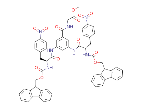 {3,5-bis-[2-(9<i>H</i>-fluoren-9-ylmethoxycarbonylamino)-3-(4-nitro-phenyl)-propionylamino]-benzoylamino}-acetic acid methyl ester