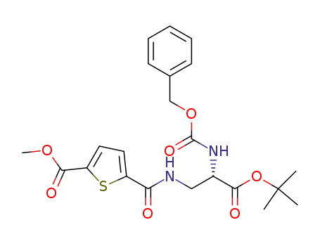 5-(2-(S)-Benzyloxycarbonylamino-2-tert-butoxycarbonyl-ethylcarbamoyl)-thiophene-2-carboxylic acid methyl ester