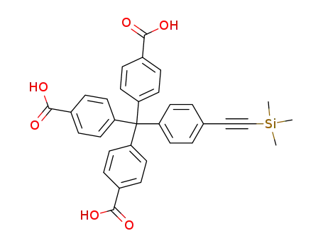 4-trimethylsilylethynylphenyl-tris(4-carboxyphenyl)methane