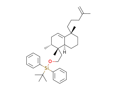 Molecular Structure of 199525-15-0 ((1S,4aS,5R,6R)-(-)-1,2,3,4,4a,5,6,7-octahydro-5-[2-(t-butyldiphenylsiloxy)ethyl]-1-(4-methyl-4-pentenyl)-1,5,6-trimethylnaphthalene)