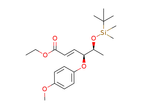 ethyl (E,4S,5S)-4-(4-methoxyphenoxy)-5-(tert-butyl-dimethyl-siloxy)-hex-2-enoate