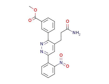 Benzoic acid,
3-[4-(3-amino-3-oxopropyl)-6-(2-nitrophenyl)-3-pyridazinyl]-, methyl
ester