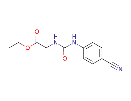 Glycine, N-[[(4-cyanophenyl)amino]carbonyl]-, ethyl ester
