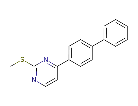 Molecular Structure of 817598-79-1 (4-biphenyl-4-yl-2-methylsulfanyl-pyrimidine)
