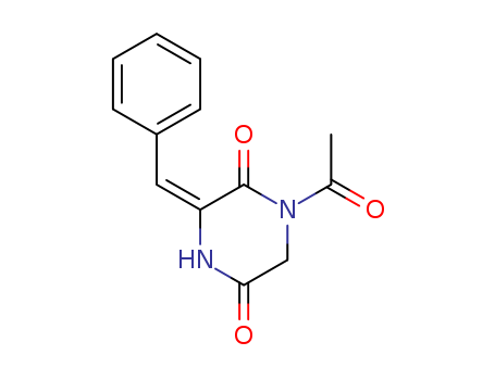 1-ACETYL-3-BENZYLIDENE-PIPERAZINE-2,5-DIONE