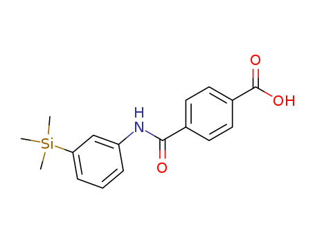 Molecular Structure of 125973-48-0 (Benzoic acid, 4-[[[3-(trimethylsilyl)phenyl]amino]carbonyl]-)
