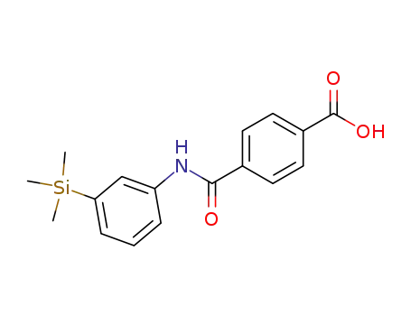 Molecular Structure of 125973-48-0 (Benzoic acid, 4-[[[3-(trimethylsilyl)phenyl]amino]carbonyl]-)