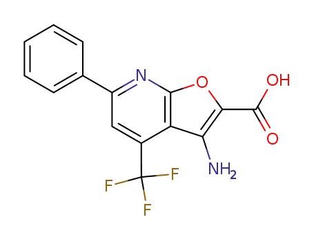 2-Carboxy-3-amino-4-trifluoromethyl-6-phenylfuro<2,3-b>pyridine