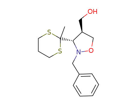 (3S,4S)-2-benzyl-4-hydroxymethyl-3-(2-methyl-1,3-dithian-2-yl)isoxazoline