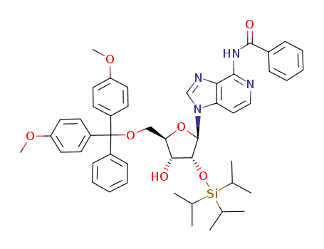 2'-O-triisopropylsilyl-5'-O-(4,4'-dimethoxytrityl)-N<sup>6</sup>-benzoyl-3-deazaadenosine