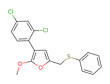 3-(2,4-DICHLOROPHENYL)-2-METHOXY-5-(PHENYLTHIO)FURAN