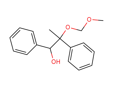 Molecular Structure of 89726-93-2 (Benzeneethanol, b-(methoxymethoxy)-b-methyl-a-phenyl-)