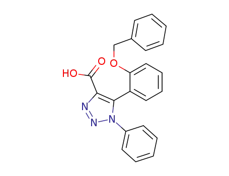 1-phenyl-5-<2-(benzyloxy)phenyl>-1,2,3-triazole-4-carboxylic acid